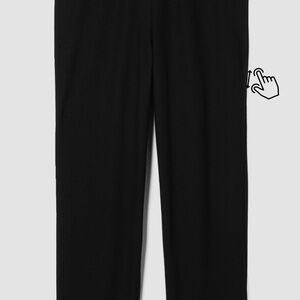 Eileen Fisher Classic Black Cropped Pants -L